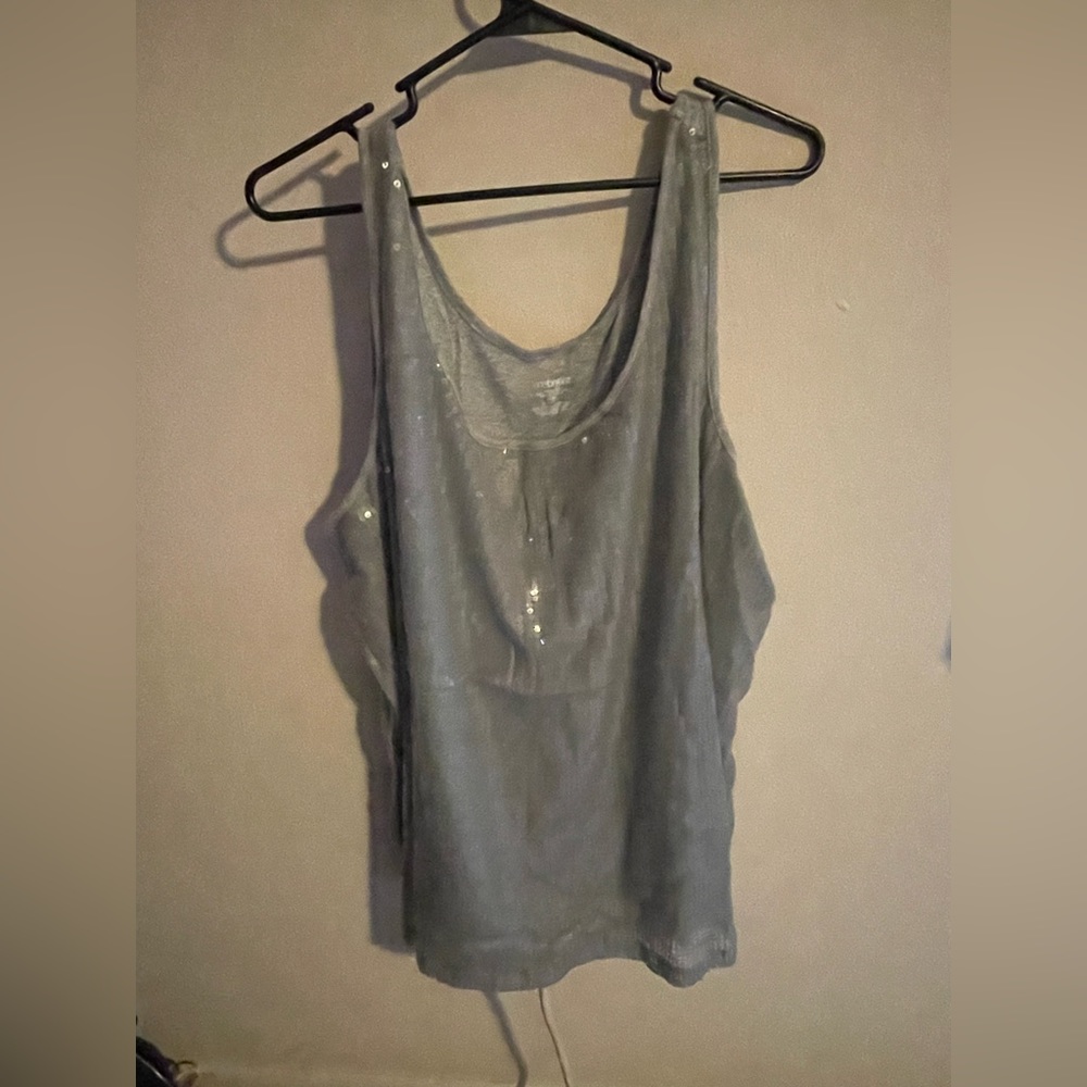 Silver Sequence Top